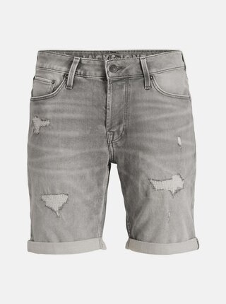 Šedé džínové kraťasy Jack & Jones Rick