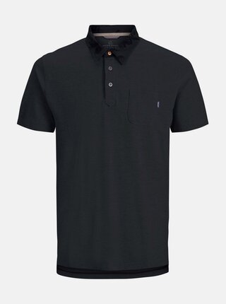 Černé polo tričko Jack & Jones Darren