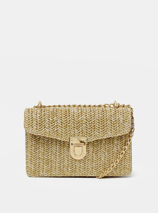 Béžová crossbody kabelka Pieces Nea