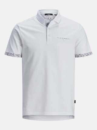 Bílé polo tričko Jack & Jones James