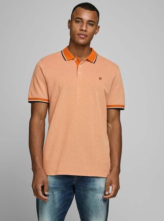 Oranžové polo tričko Jack & Jones Bluwin