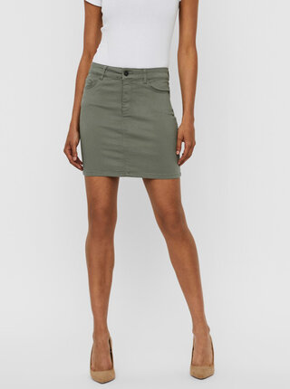 Khaki sukně VERO MODA Hot