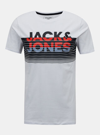 Bílé tričko Jack & Jones Brix