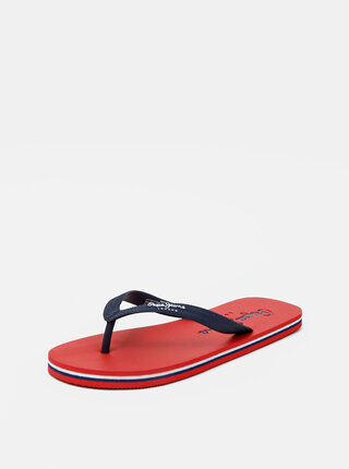Červeno-modré pánské žabky Pepe Jeans