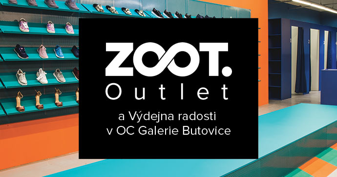 Hlavní reklamní banner pro ZOOT Outlet Butovice